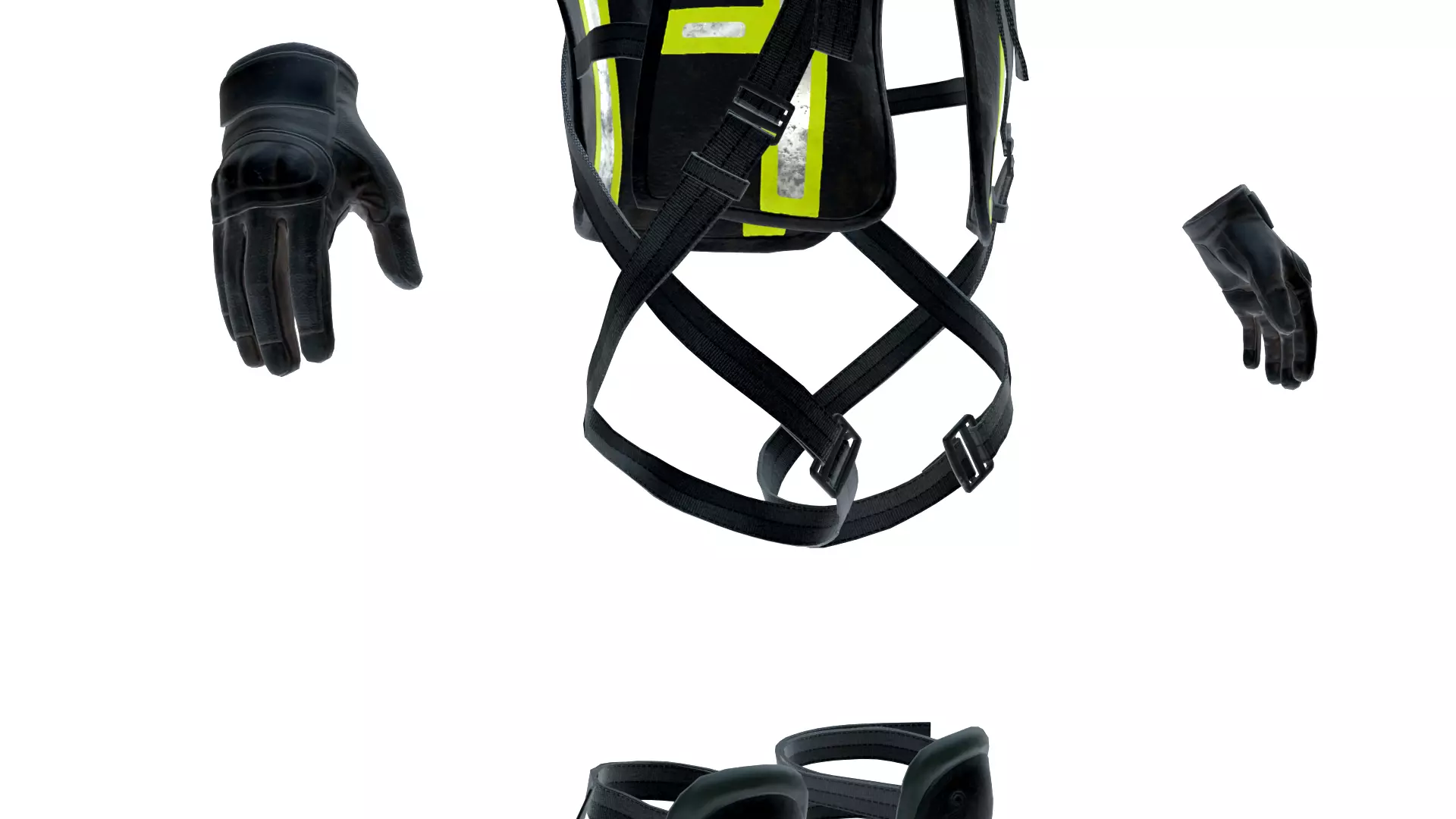 Realistic Electrician Uniform 3D Model Low-poly 3D model_6