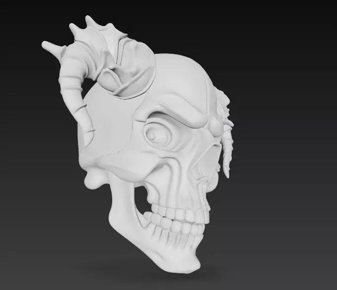 Infernal Skull Collection - Stylized Horned Demon Masks _15