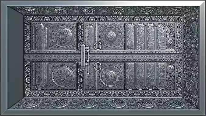 Kaaba door with frame
