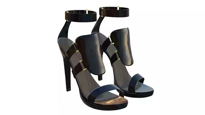 Realistic Fashion Heels 3D Model