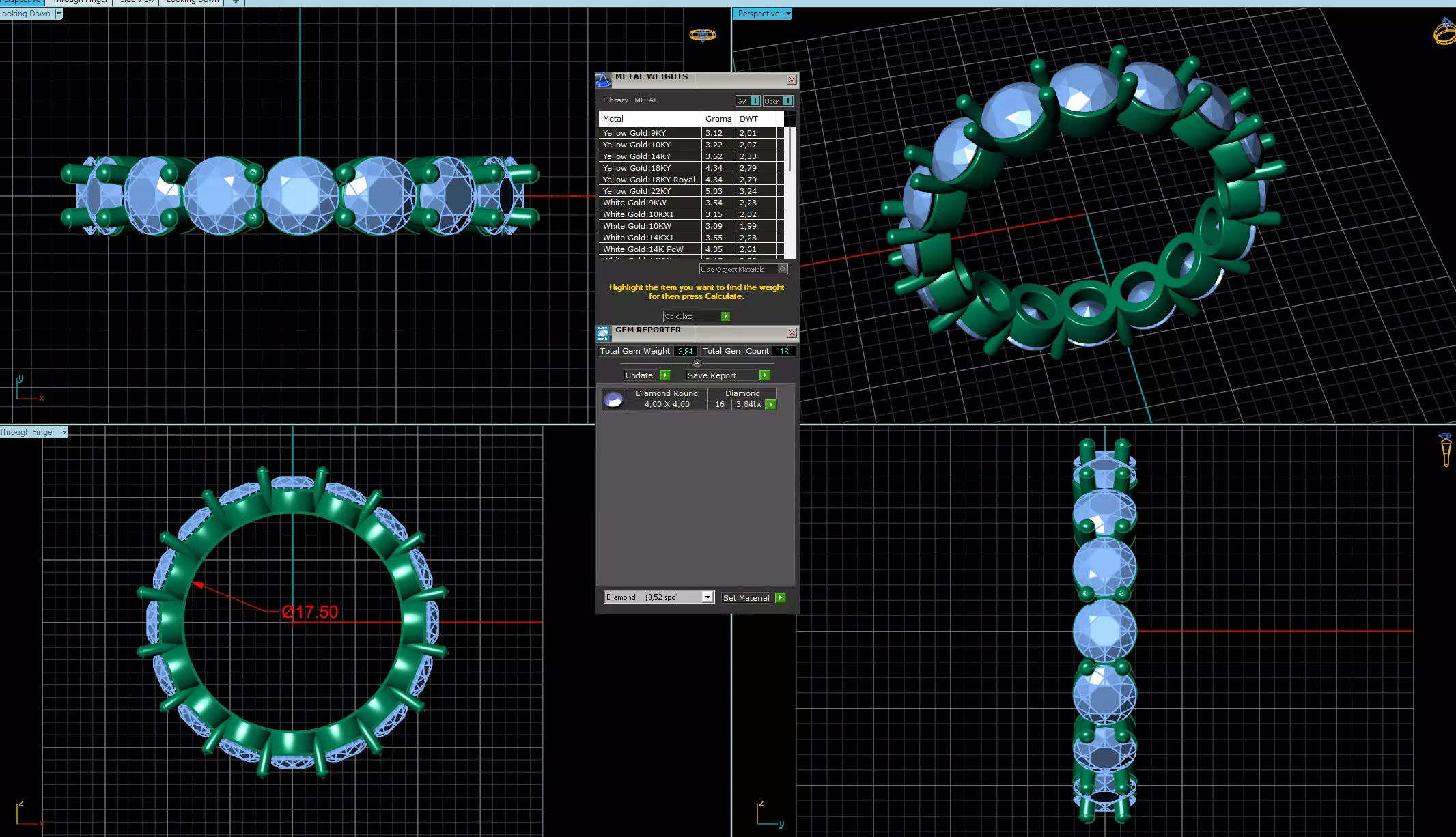 Eternity Rings Collection All Sizes 003 4mm 3D print model_7