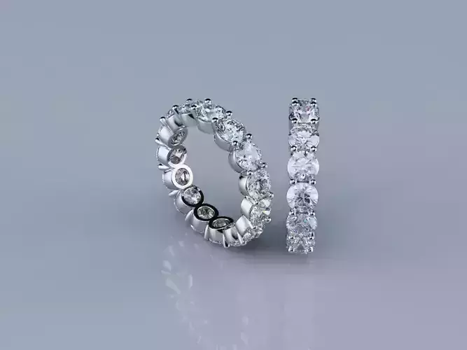 Eternity Rings Collection All Sizes 003 4mm 3D print model