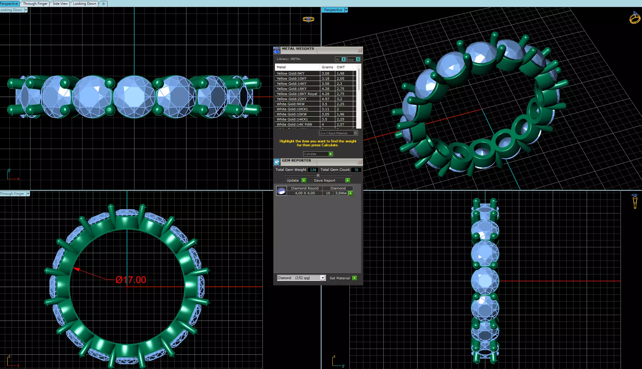 Eternity Rings Collection All Sizes 003 4mm 3D print model_4