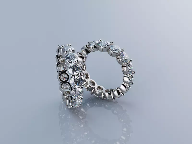 Eternity Rings Collection All Sizes 003 4mm 3D print model_2