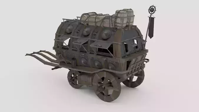 Realistic Carriage 3D Model