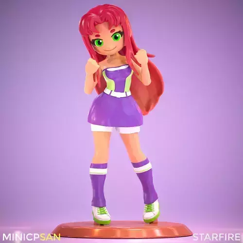 Starfire - Cute Sporty Outfit - Teen Titans