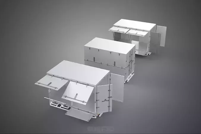 3 COLLECTION FRAME STRUCTURE BOX TRUCK CARGO PICKUP FREIGHT CAR