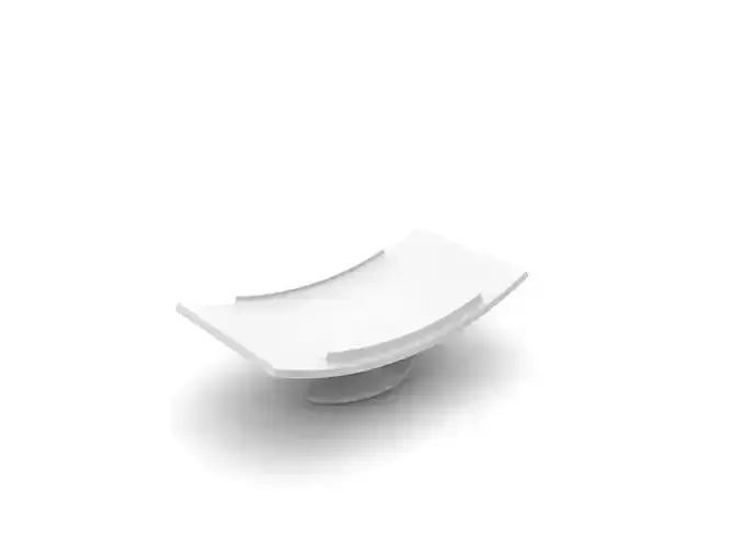 Modern Decorative Dishes 3D Model  Minimalist Tray  