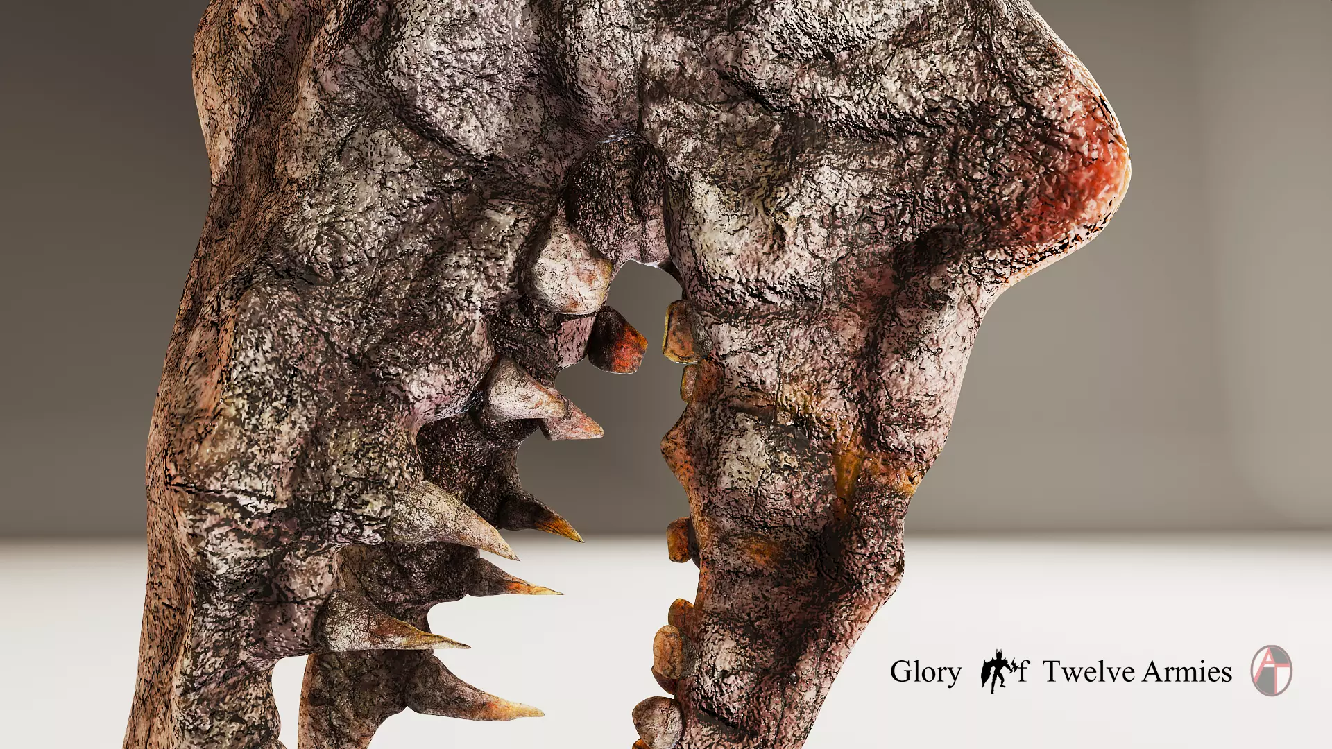 3D Ram Skull  Game and Movie Ready Asset Low-poly 3D model_7