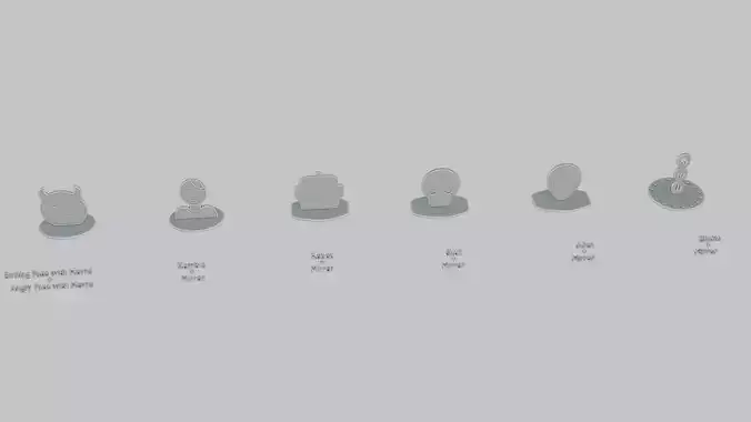 Punk Attitude Mini Pack Emoji Statues