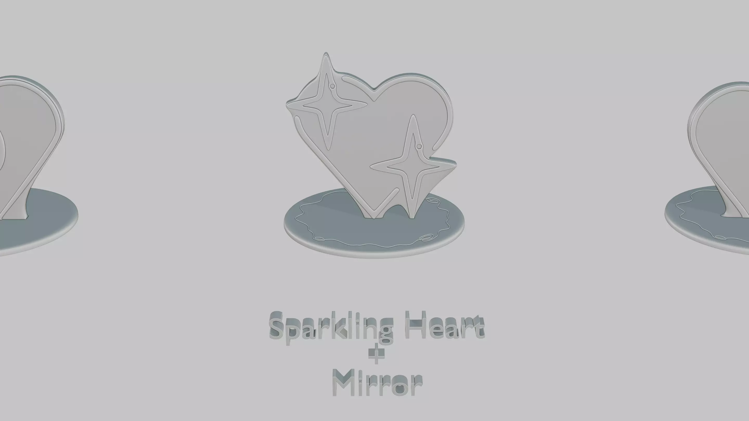 Romantic Moments Pack Emoji Statues 3D print model_8