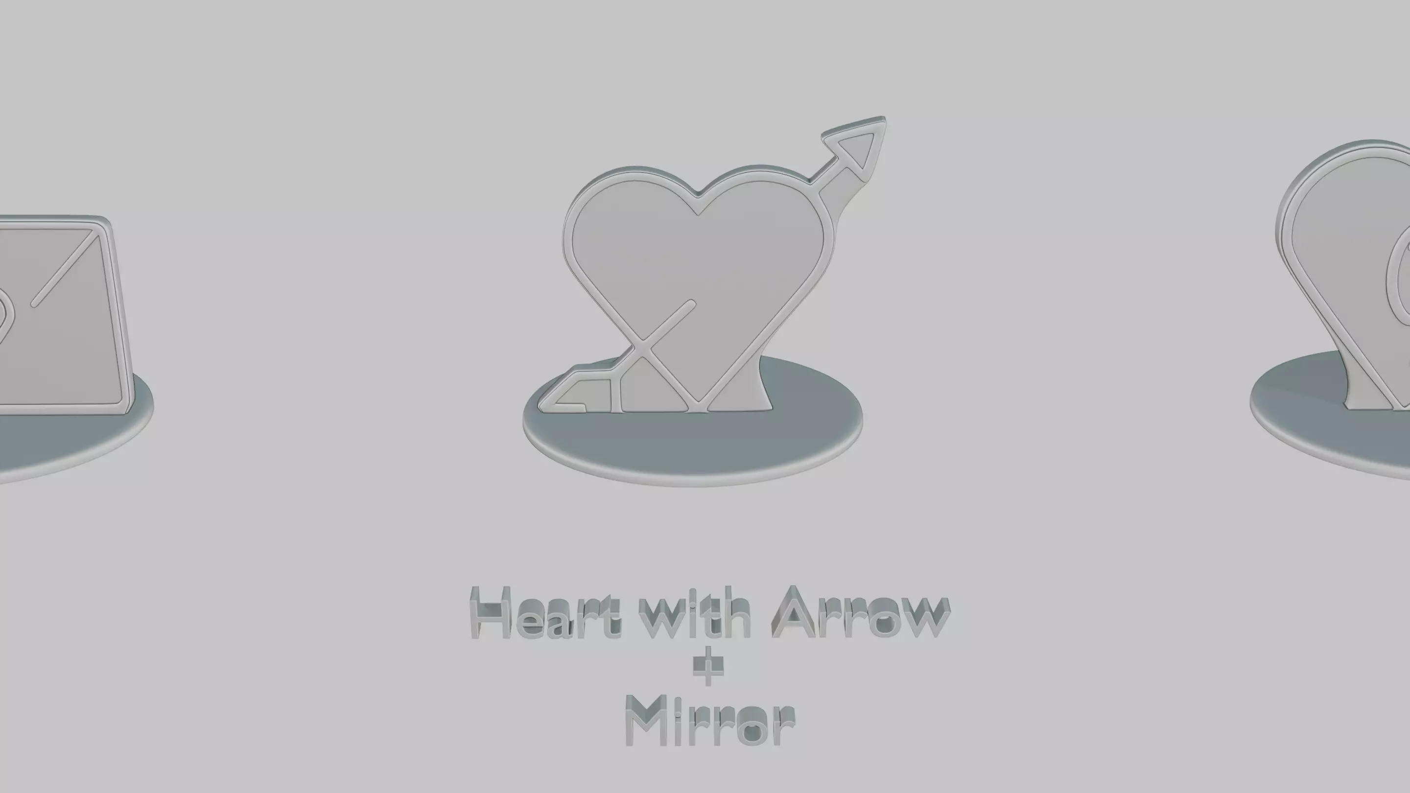 Romantic Moments Pack Emoji Statues 3D print model_3