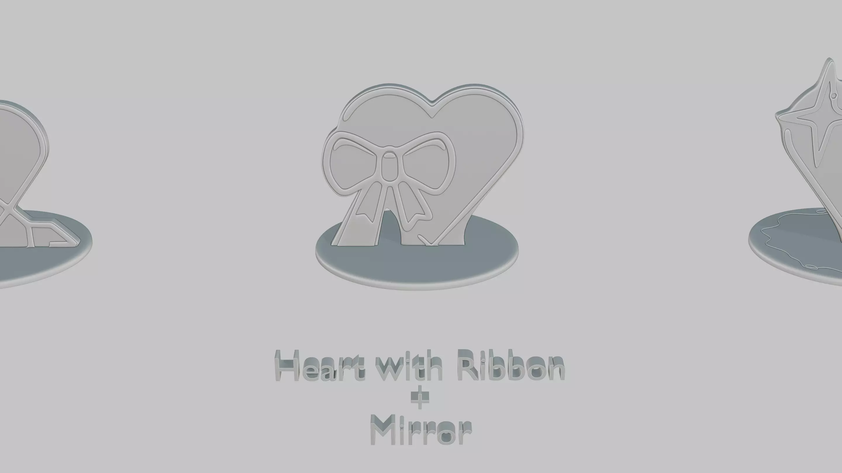 Romantic Moments Pack Emoji Statues 3D print model_6