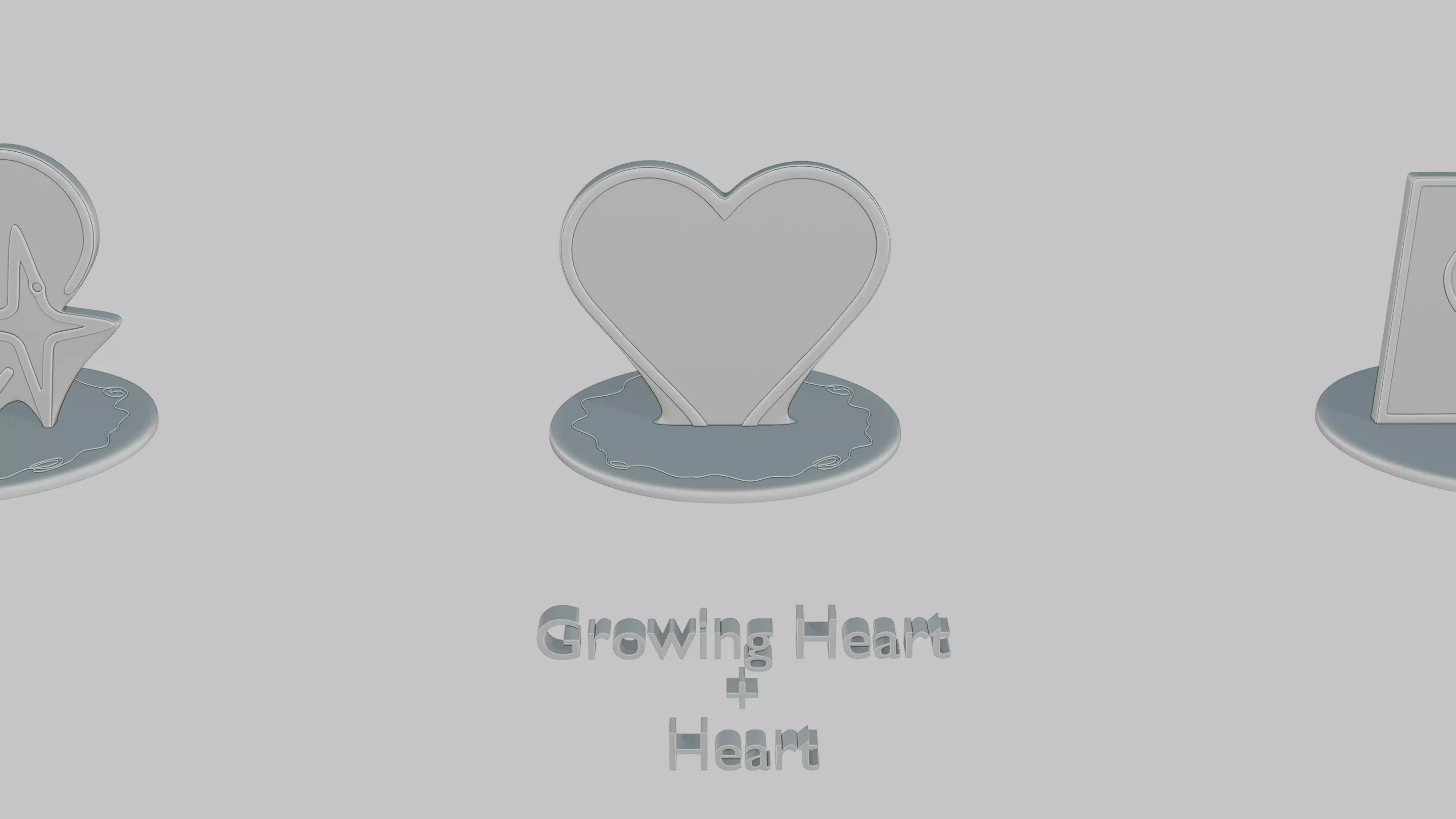 Romantic Moments Pack Emoji Statues 3D print model_10