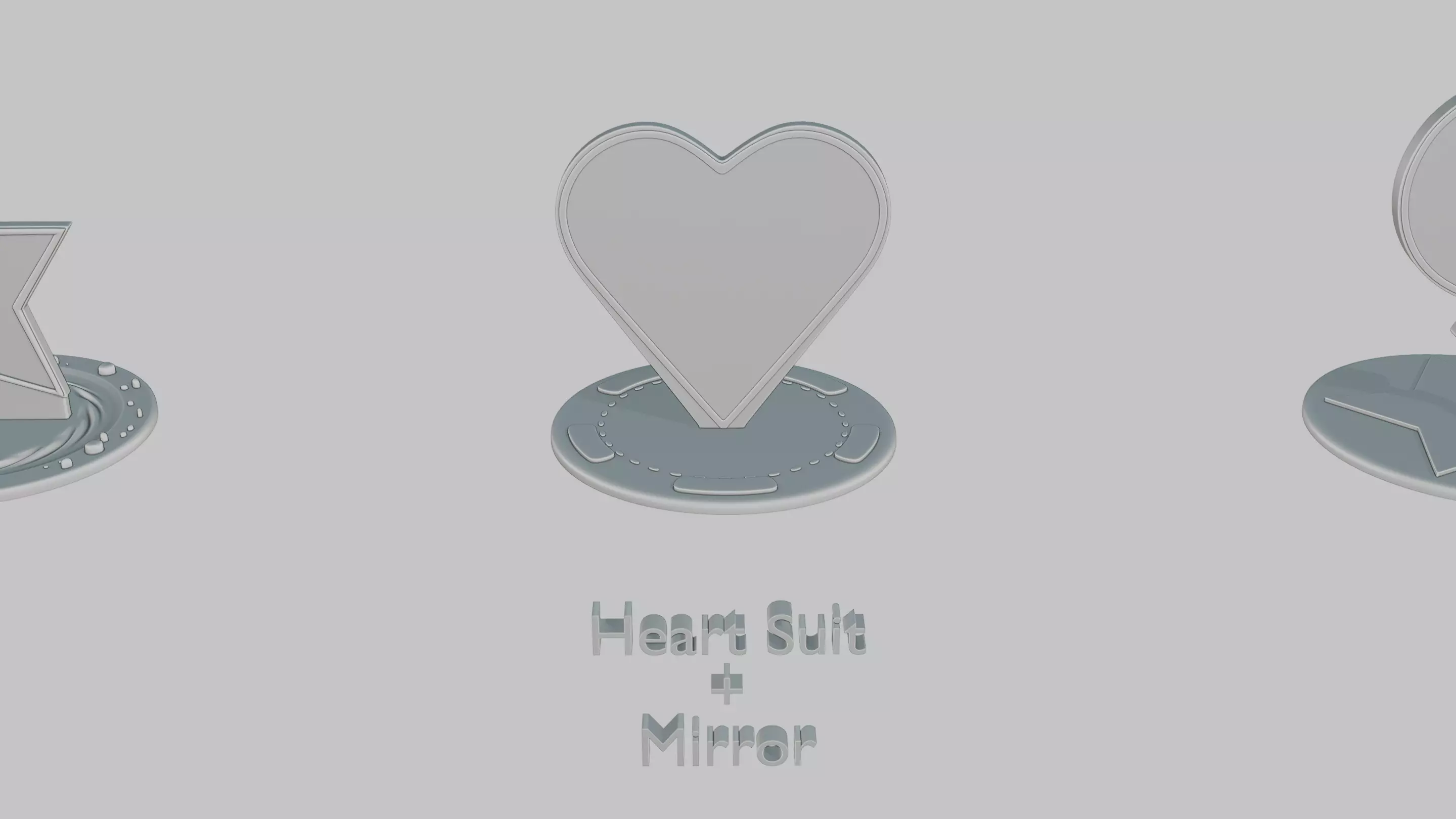 Romantic Moments Pack Emoji Statues 3D print model_37