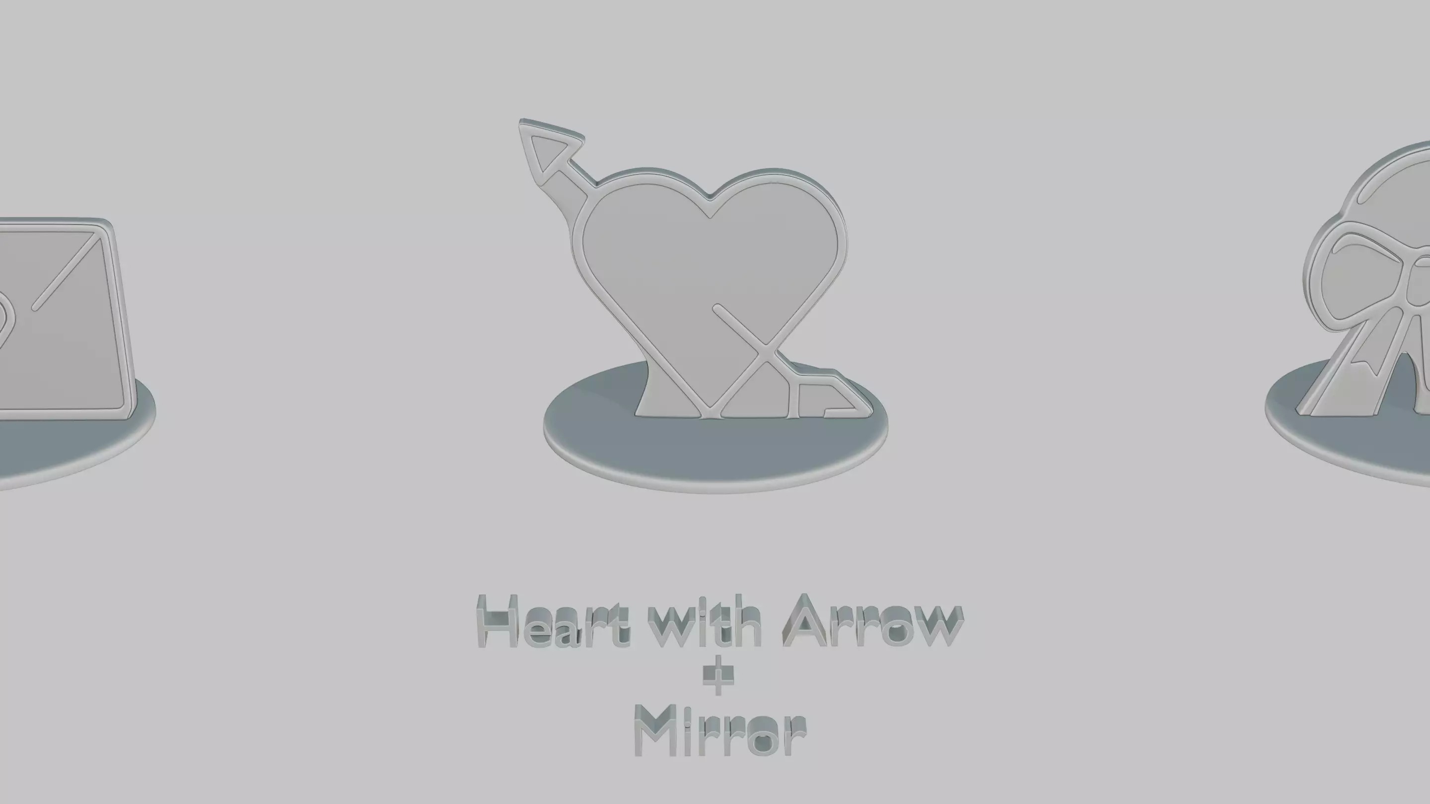 Romantic Moments Pack Emoji Statues 3D print model_4