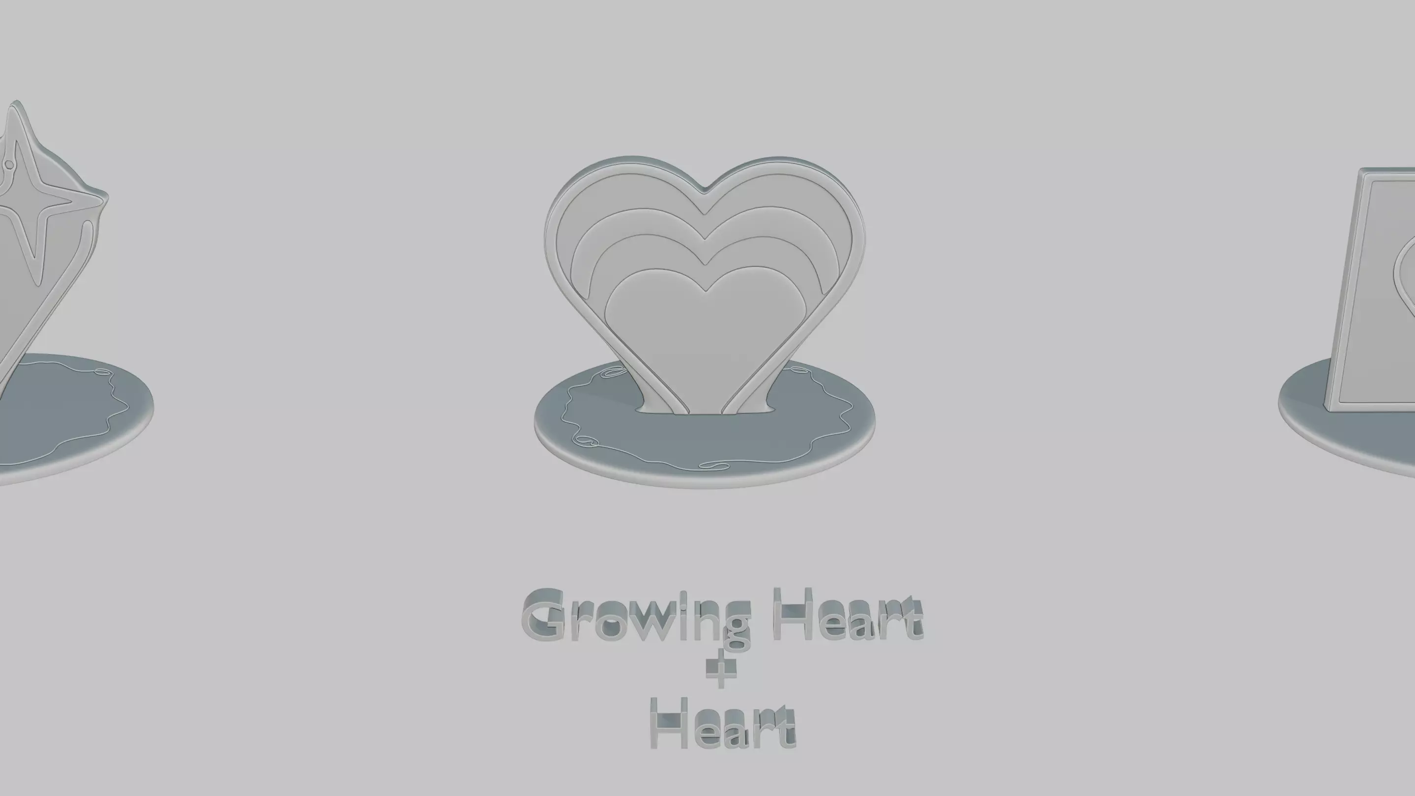 Romantic Moments Pack Emoji Statues 3D print model_9