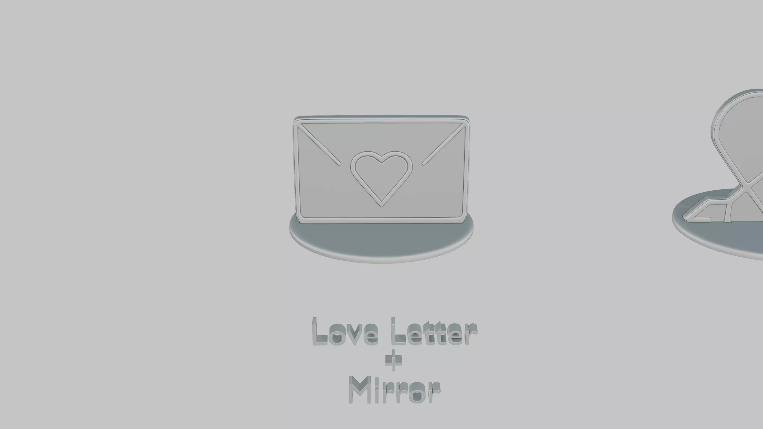 Romantic Moments Pack Emoji Statues 3D print model_1