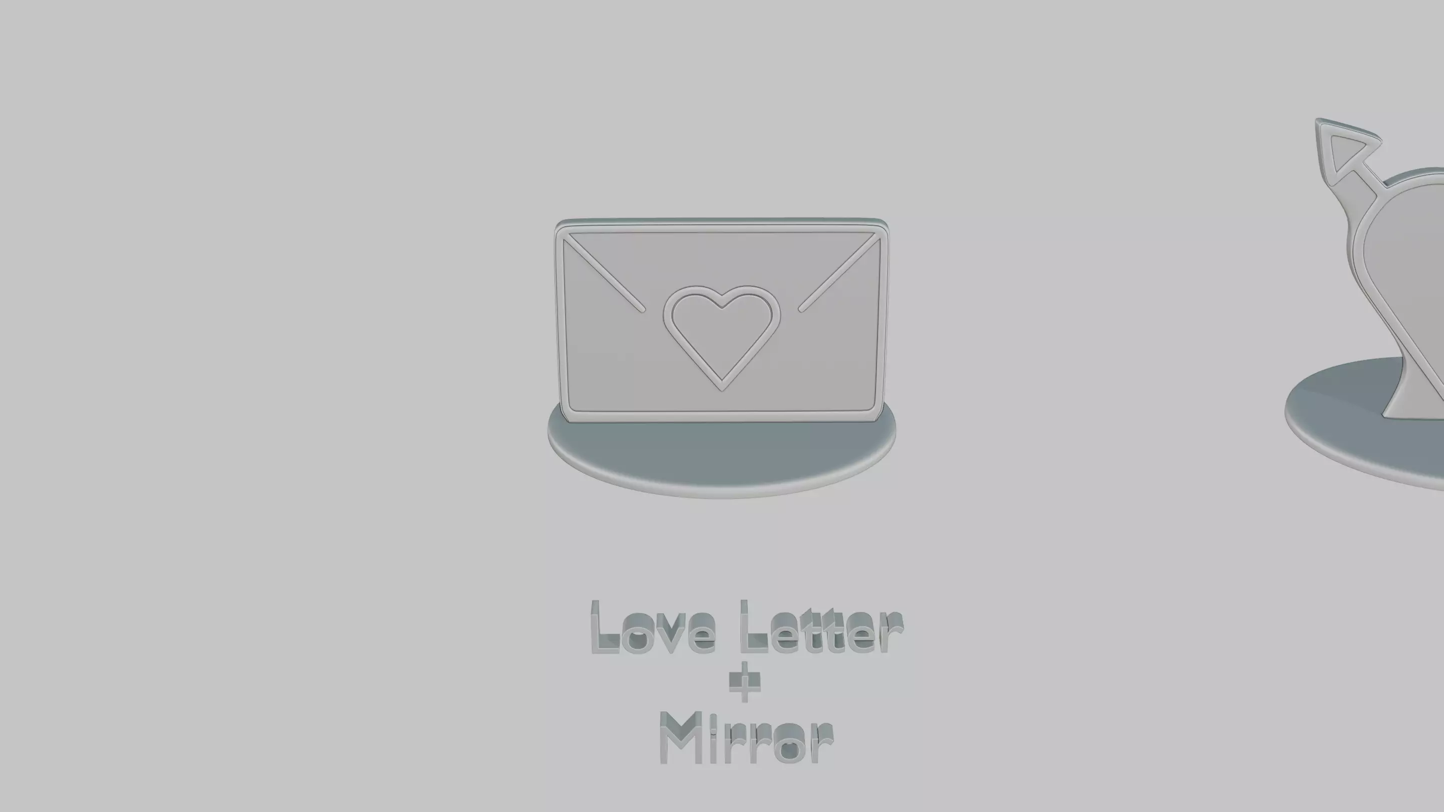 Romantic Moments Pack Emoji Statues 3D print model_2