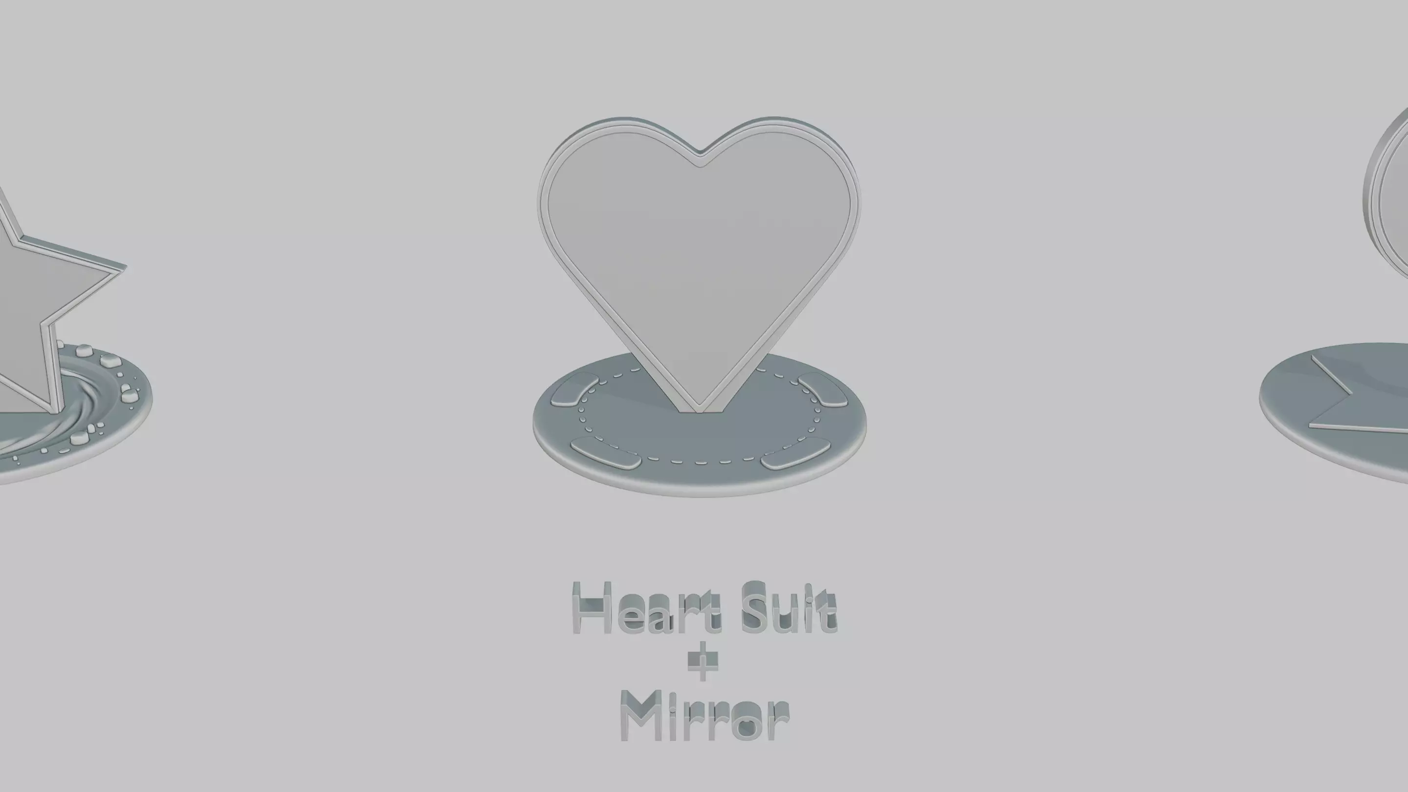 Romantic Moments Pack Emoji Statues 3D print model_38