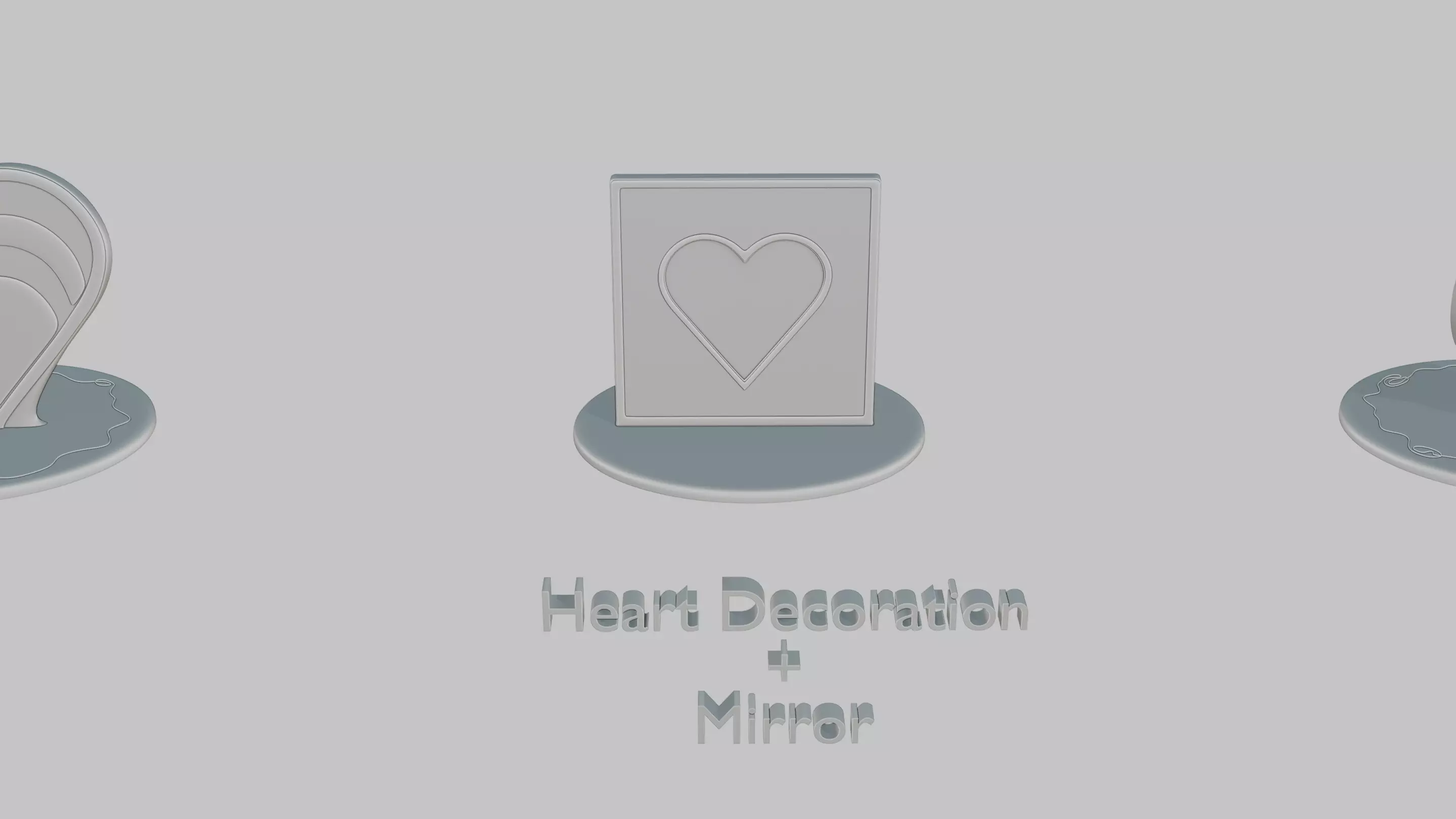 Romantic Moments Pack Emoji Statues 3D print model_11