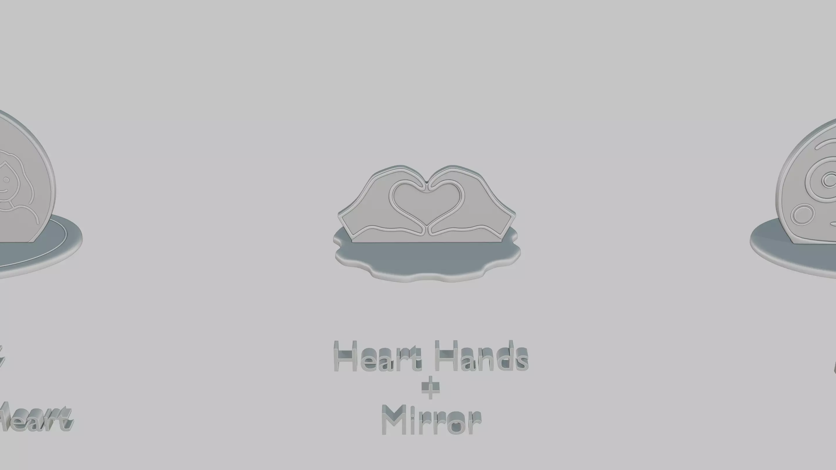 Romantic Moments Pack Emoji Statues 3D print model_18