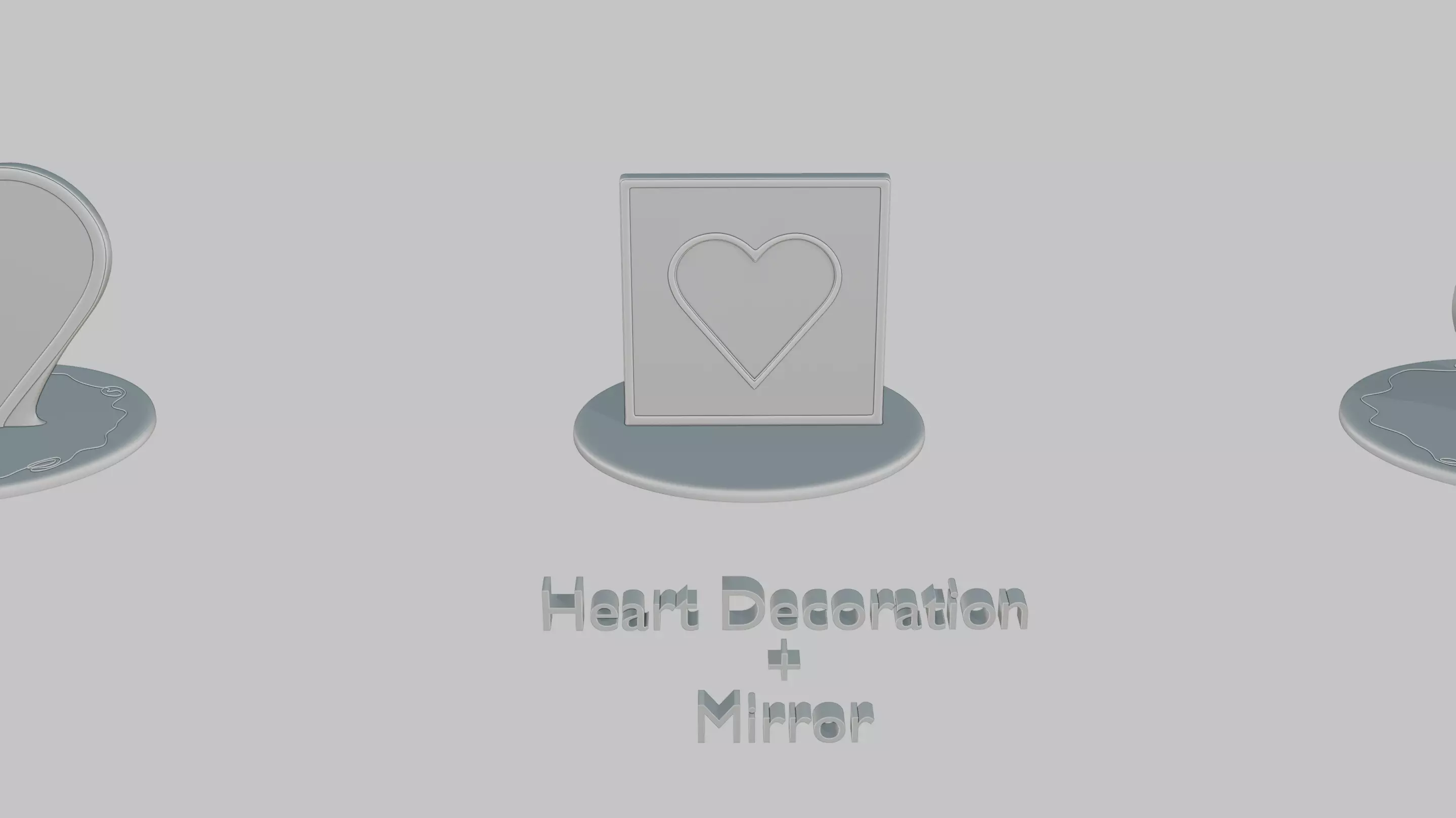 Romantic Moments Pack Emoji Statues 3D print model_12