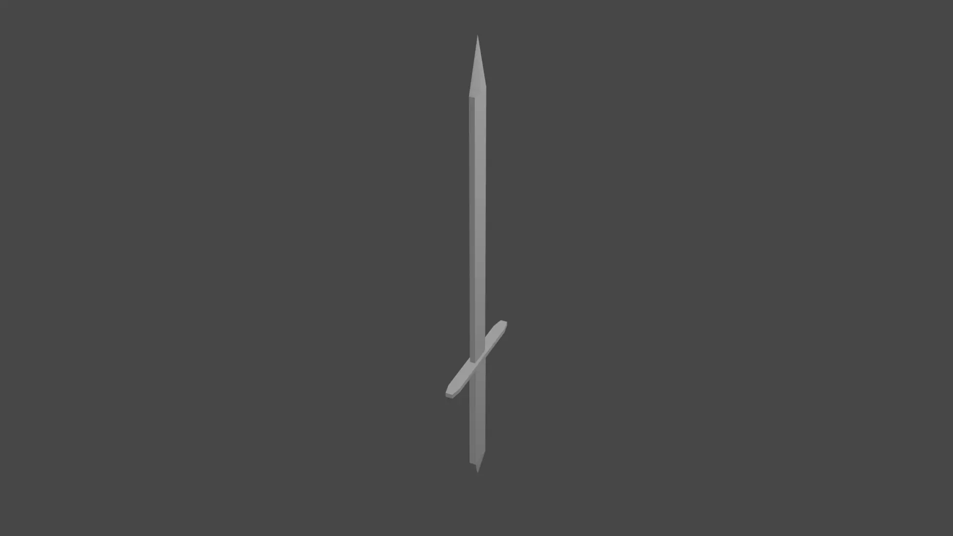 Low Poly Sword - Game Ready Free low-poly 3D model_0