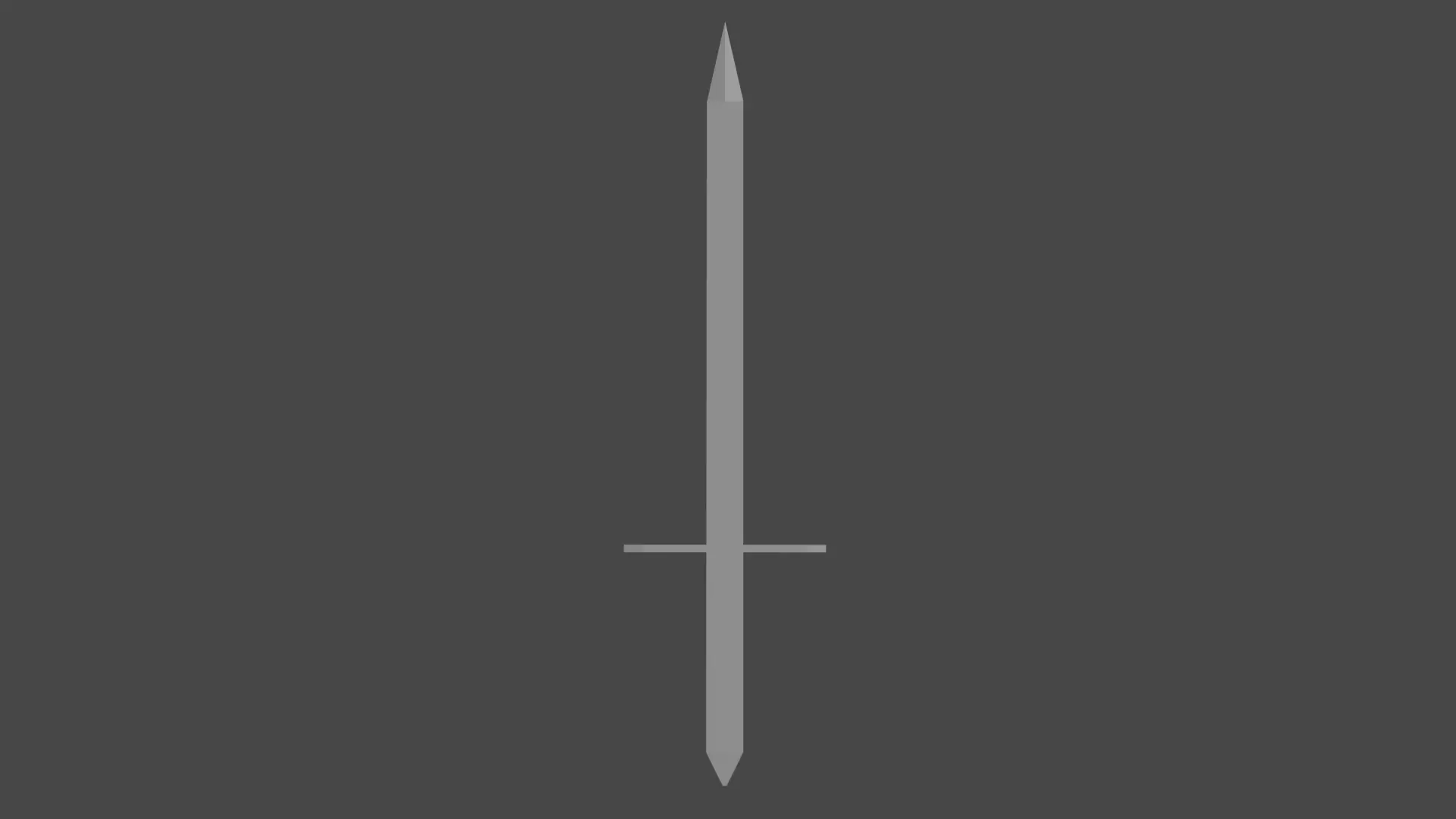 Low Poly Sword - Game Ready Free low-poly 3D model_1