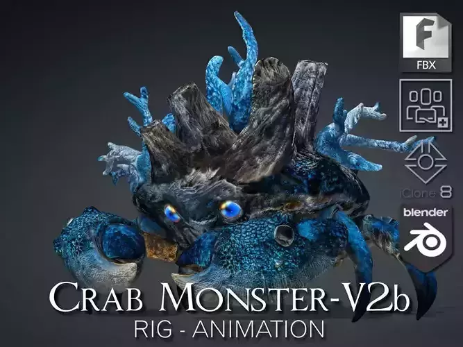 Crab Monster-V2b 3D model