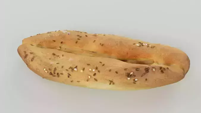 3d scan - pretzel roll lummerstorfer 1 3D model