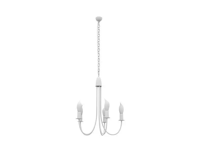 Modern Cone Shaped Pendant Light 3D Model Hanging Lamp 3ds Max 3D model_3