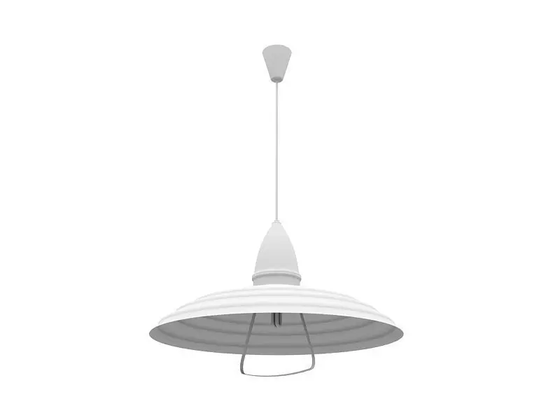 Modern Cone Shaped Pendant Light 3D Model Hanging Lamp 3ds Max 3D model_6