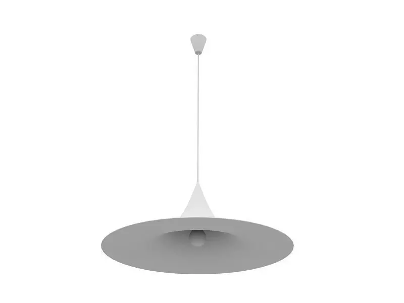 Modern Cone Shaped Pendant Light 3D Model Hanging Lamp 3ds Max 3D model_9