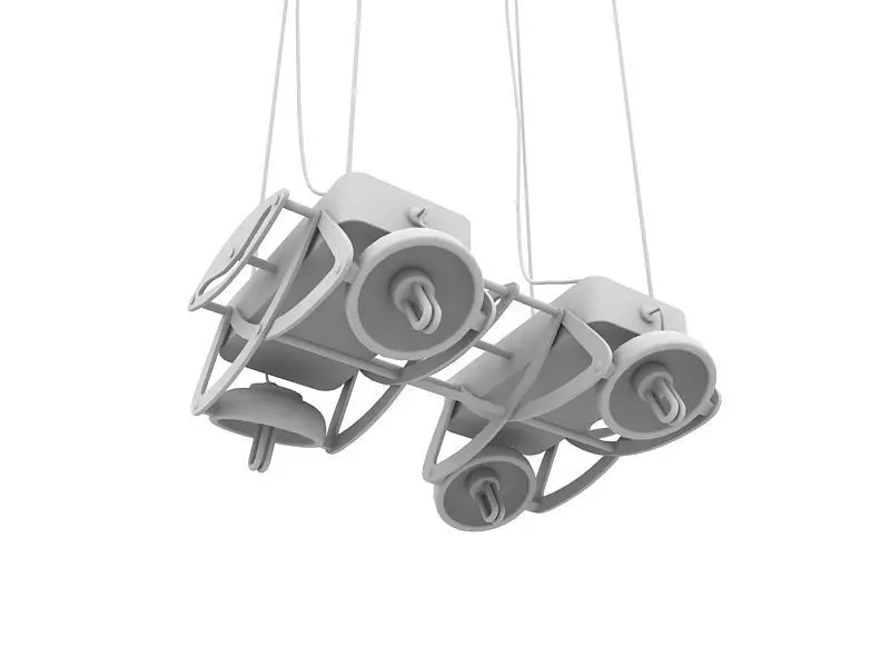 Modern Cone Shaped Pendant Light 3D Model Hanging Lamp 3ds Max 3D model_17