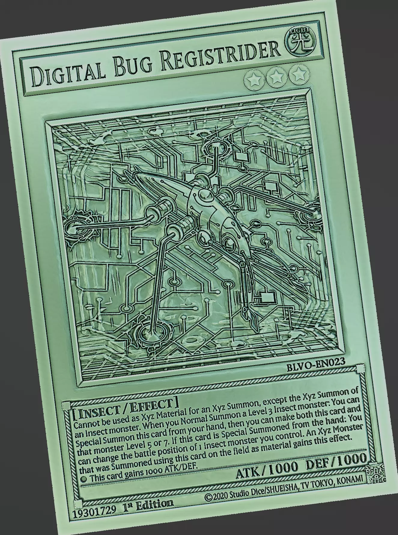 Digital Bug Registrider - yu-gi-oh Free 3D print model