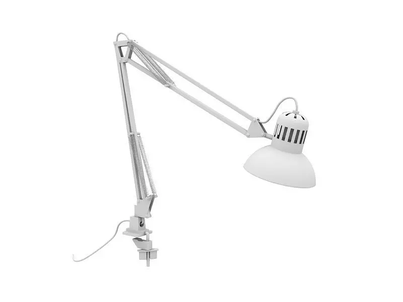 Adjustable Desk Lamp 3D Model Architect Clamp Light 3ds Max 3D model
