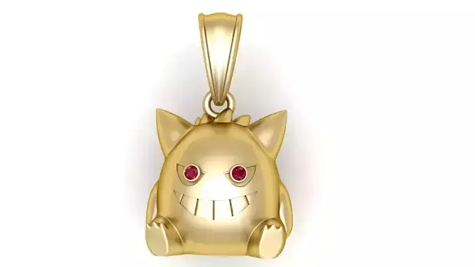  elegant rectangular pendant  3D print model