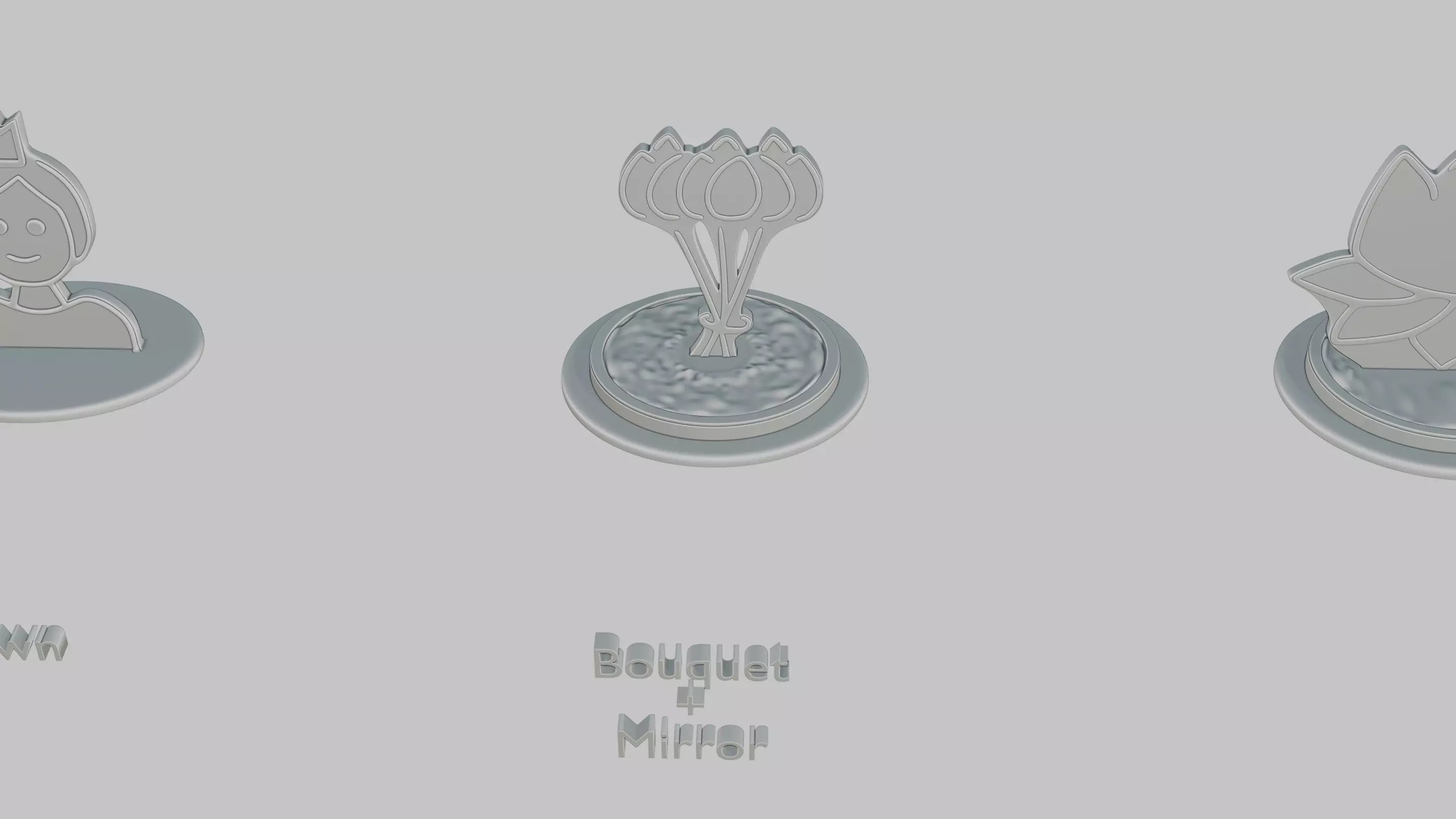 Royal Elegance Pack Emoji Statues 3D print model_2