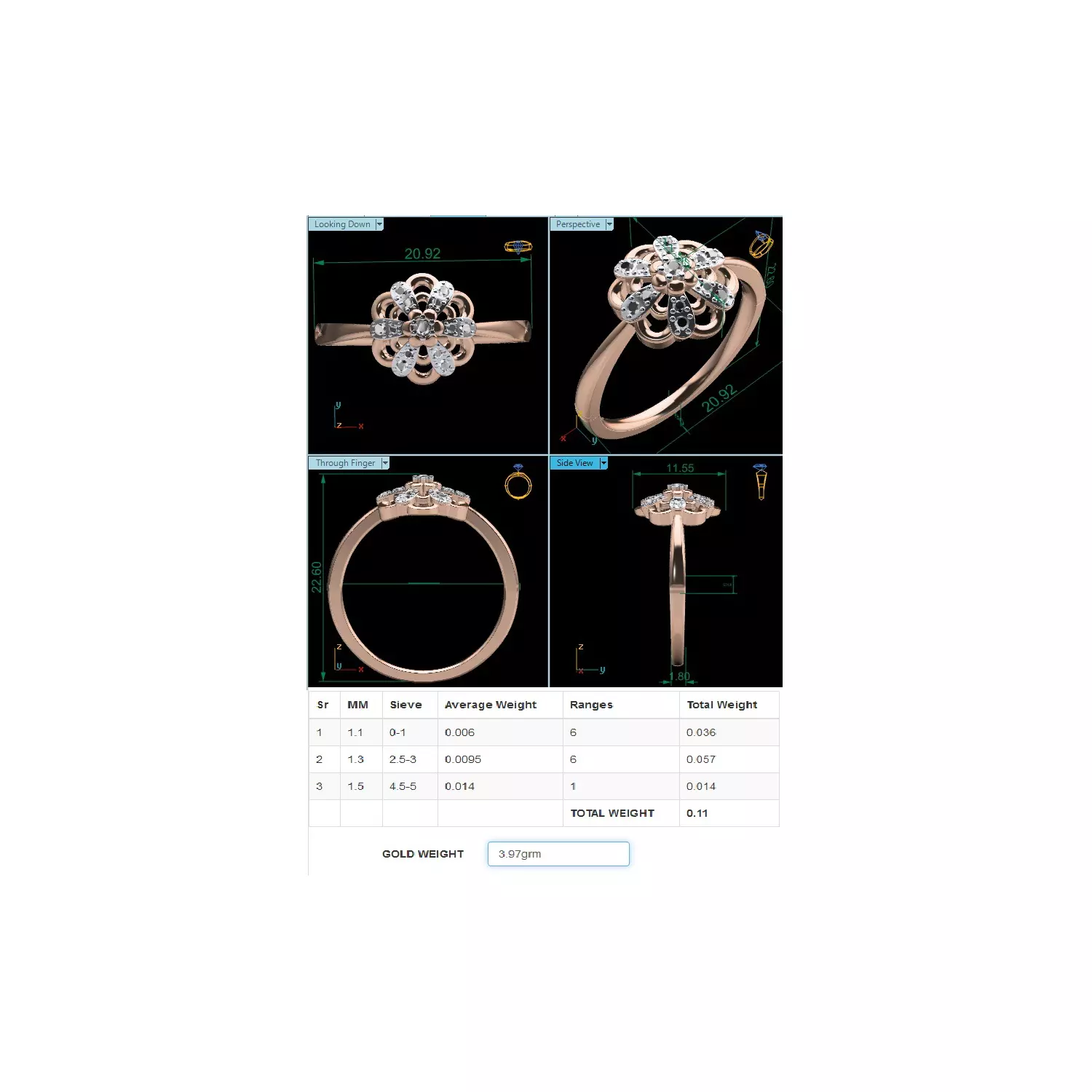  Women Ring Render 3dm STL MTL SLC JCD OBJ FBX Details 3D print model_23