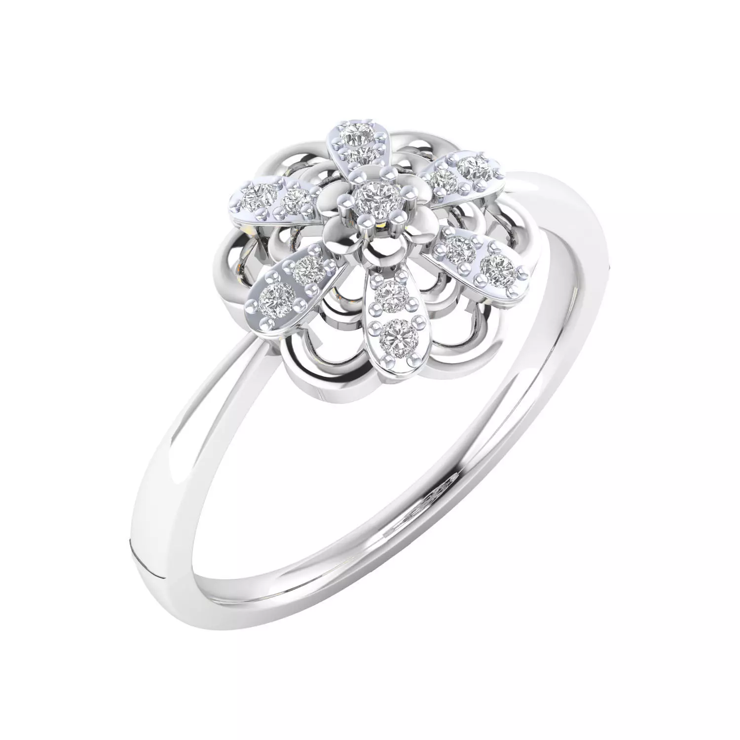  Women Ring Render 3dm STL MTL SLC JCD OBJ FBX Details 3D print model_9