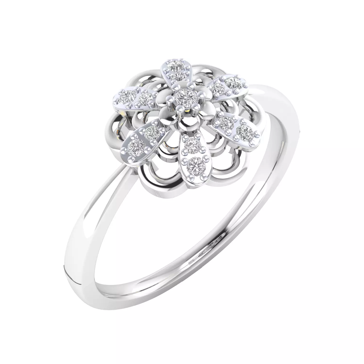  Women Ring Render 3dm STL MTL SLC JCD OBJ FBX Details 3D print model_16