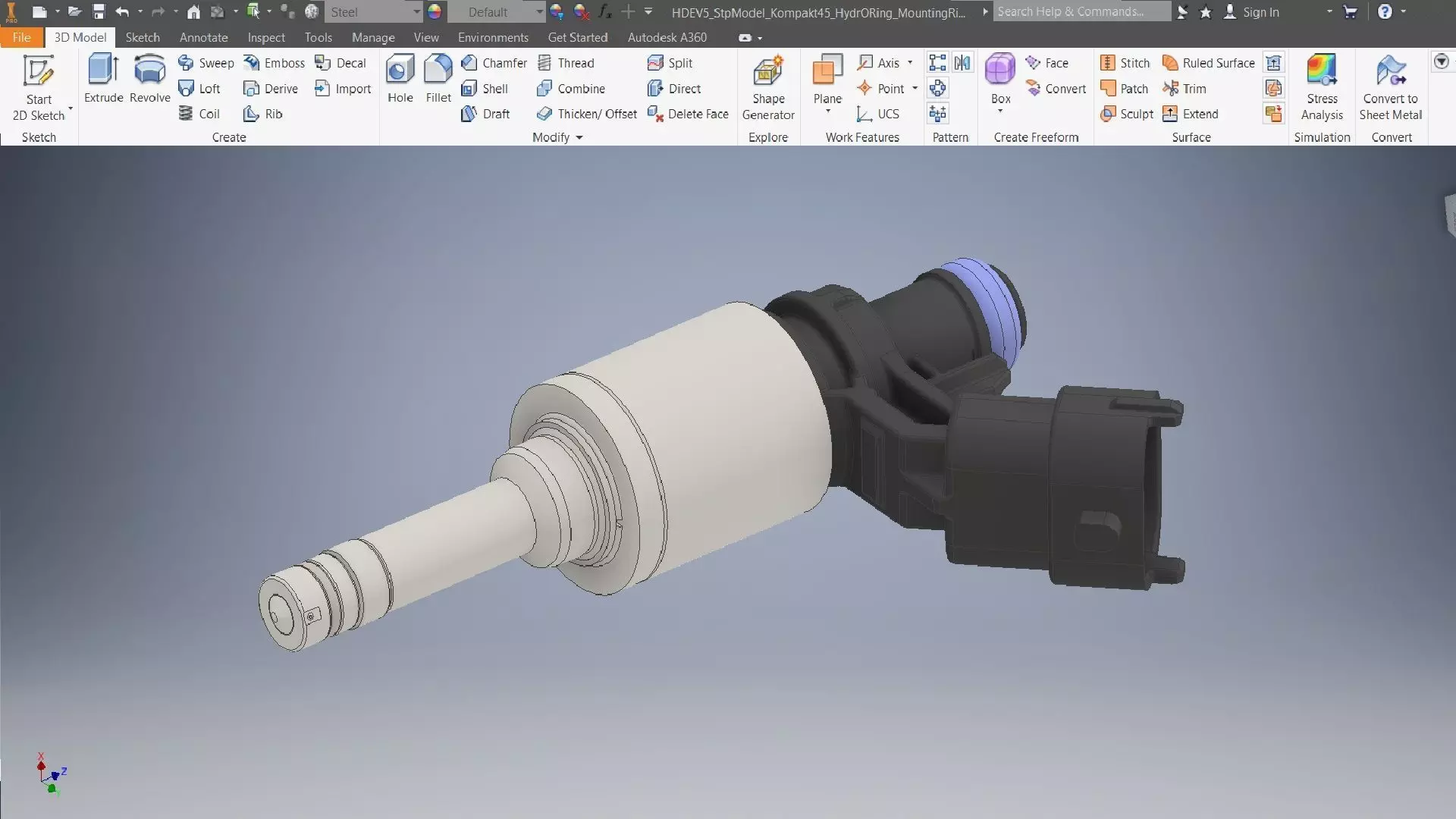 Fuel Injector 3D Model 3D model_1