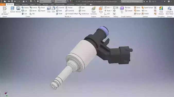 Fuel Injector 3D Model 3D model