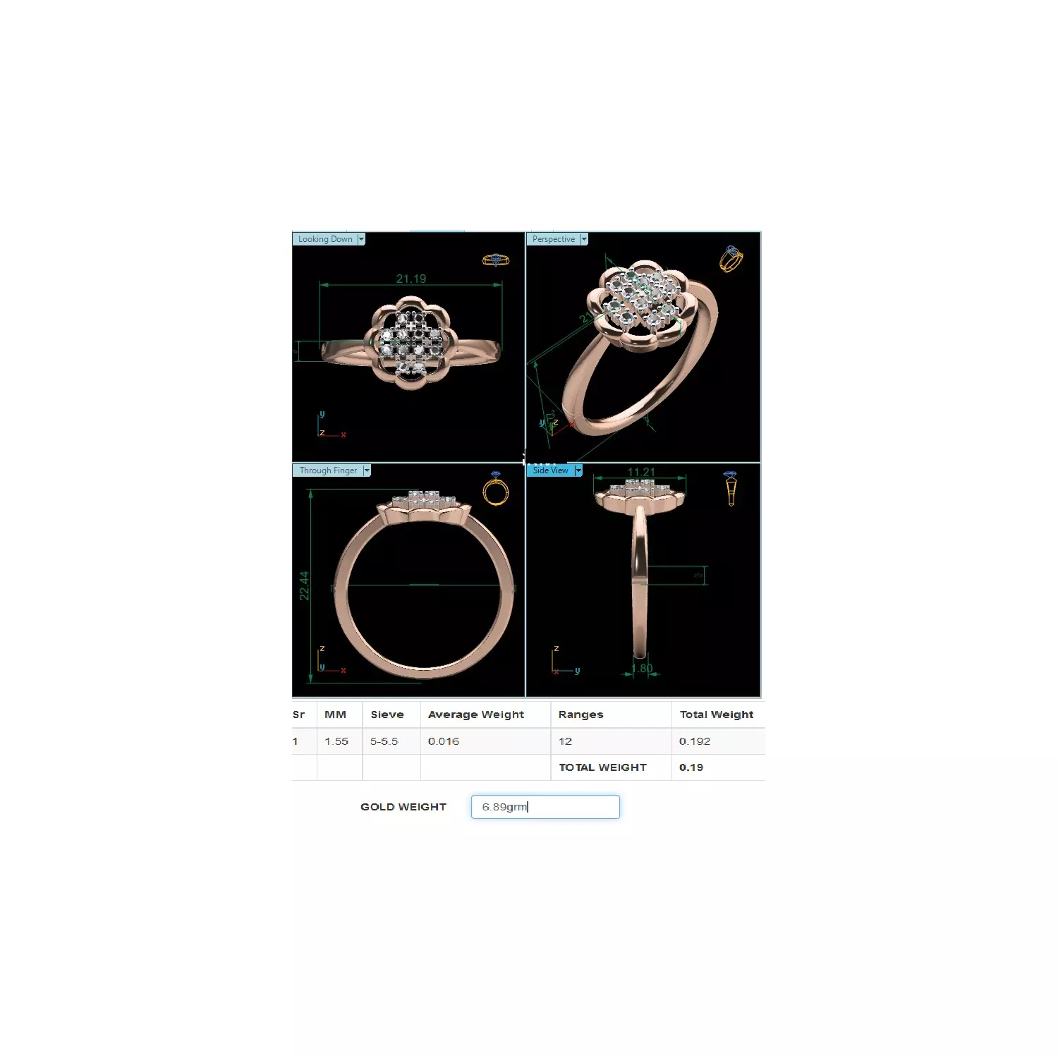  Women Ring Render 3dm STL MTL SLC JCD OBJ FBX Details 3D print model_24