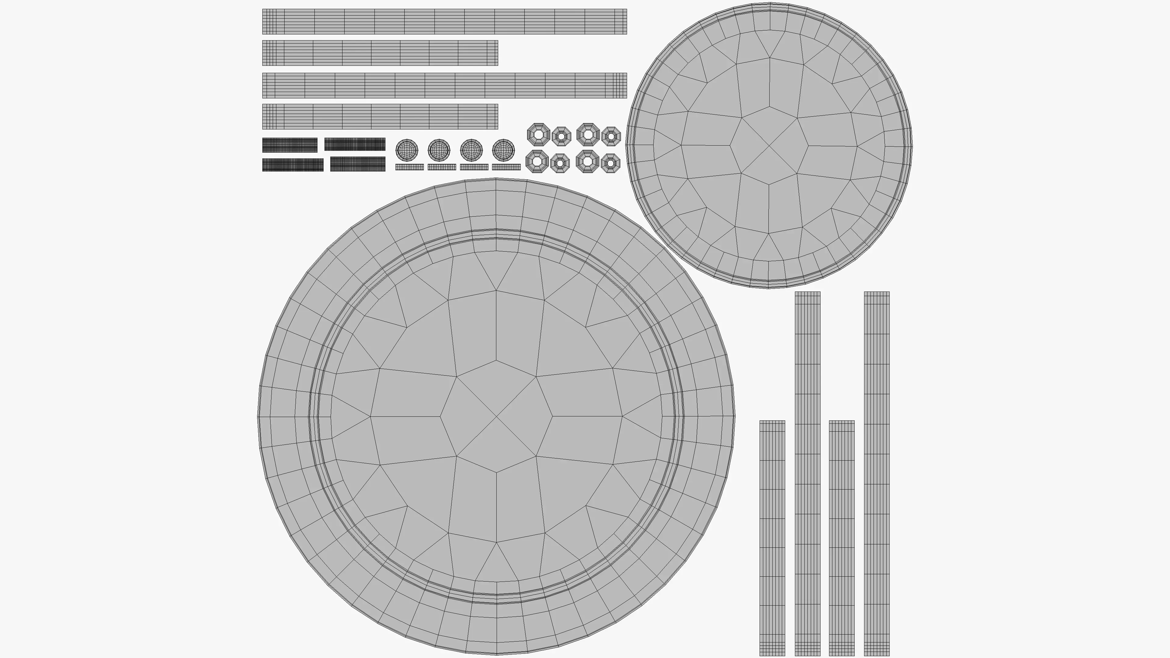 Calligaris Stellar 40 50 Low-poly 3D model_10