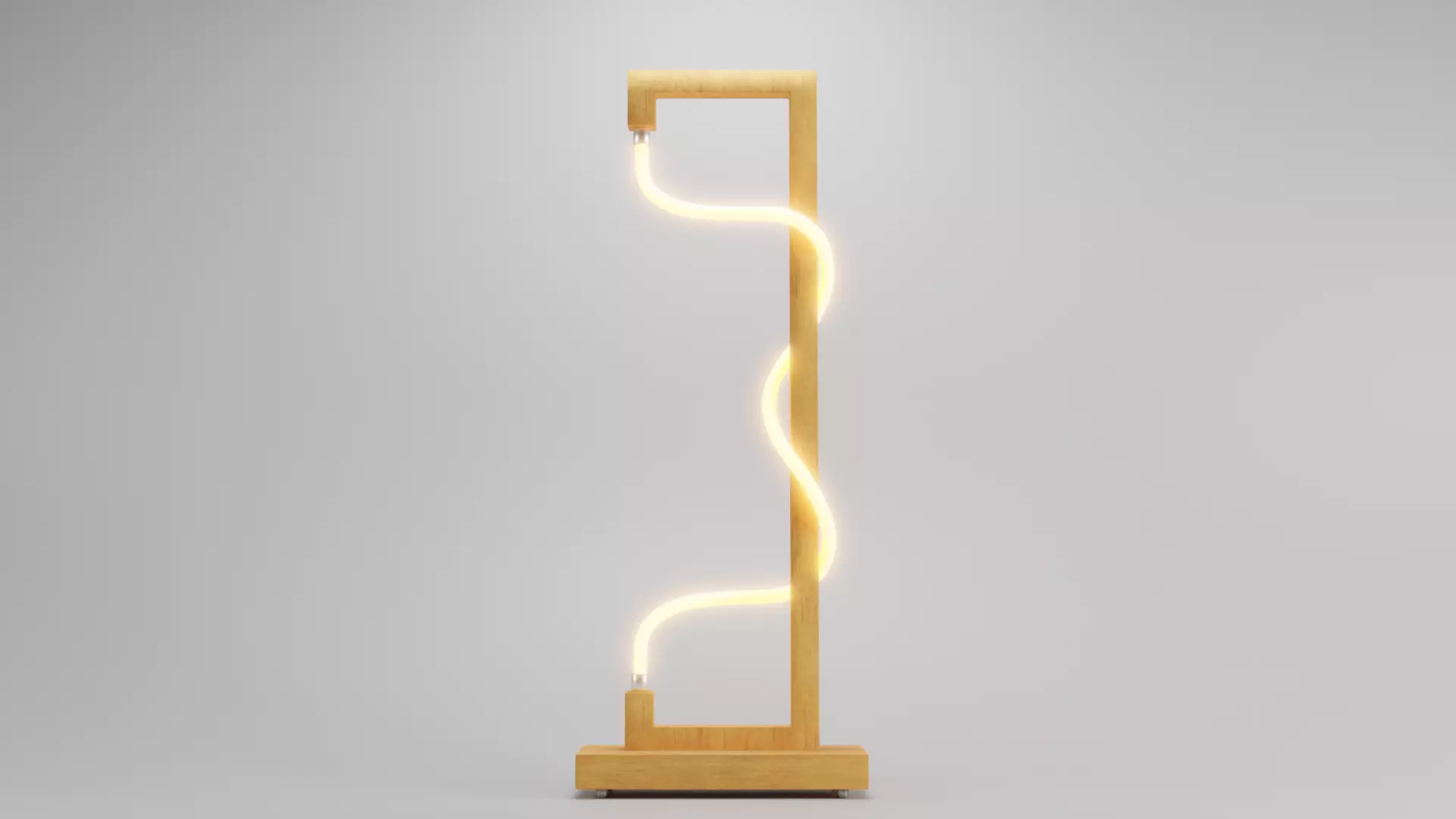 Modern LED Lamp 3D model_0