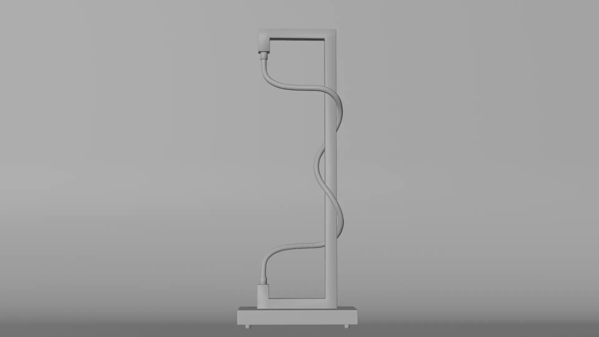 Modern LED Lamp 3D model_2