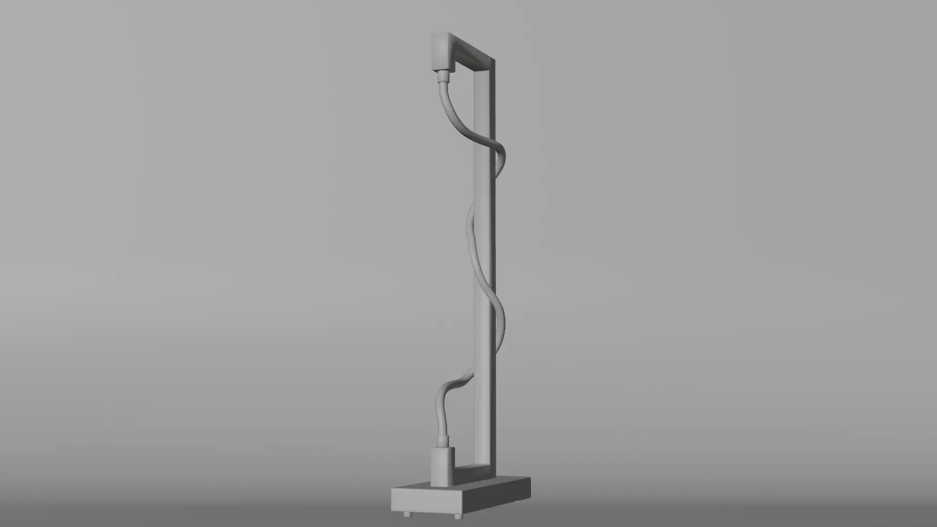 Modern LED Lamp 3D model_3