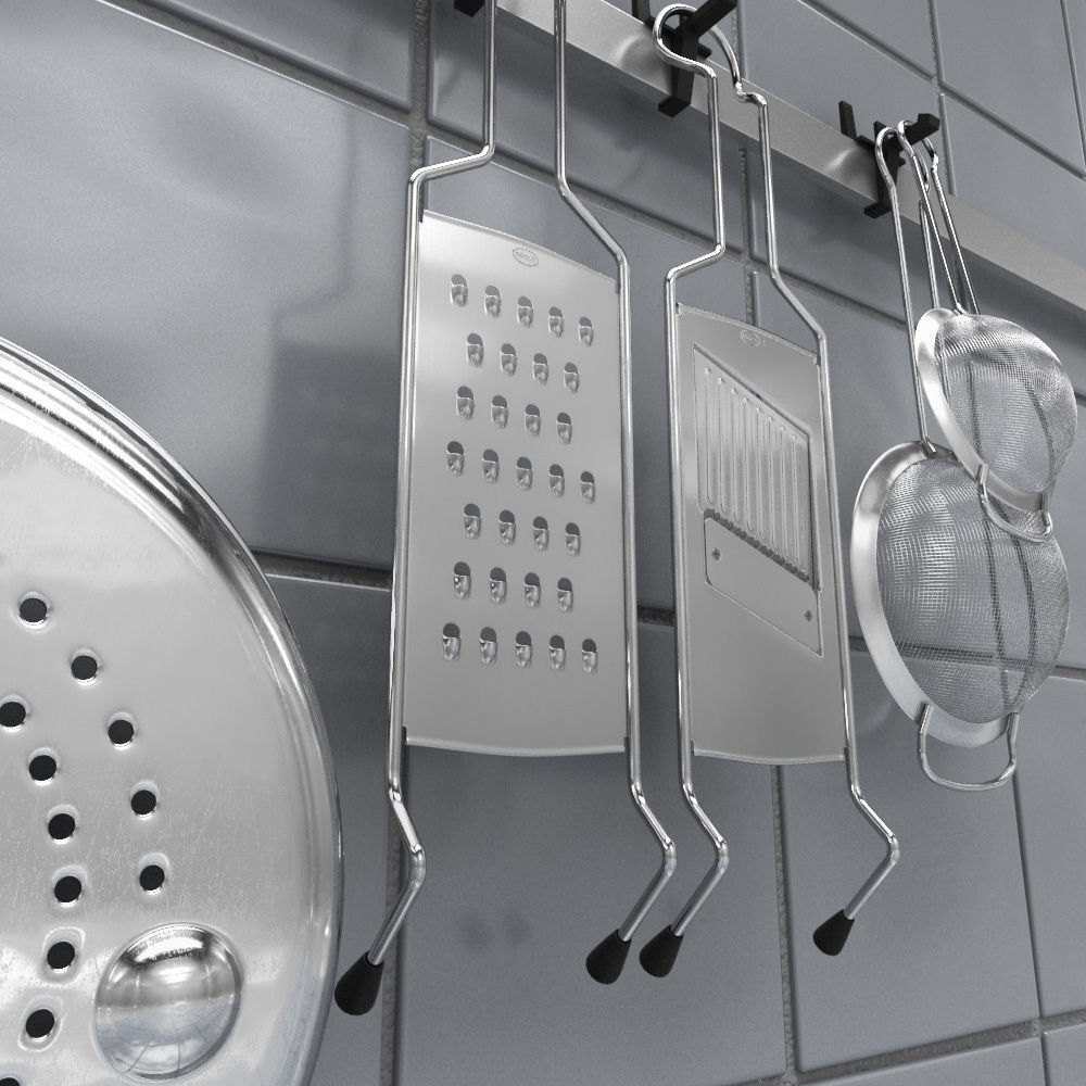 Kitchen Accessories Set 3 3D model_4